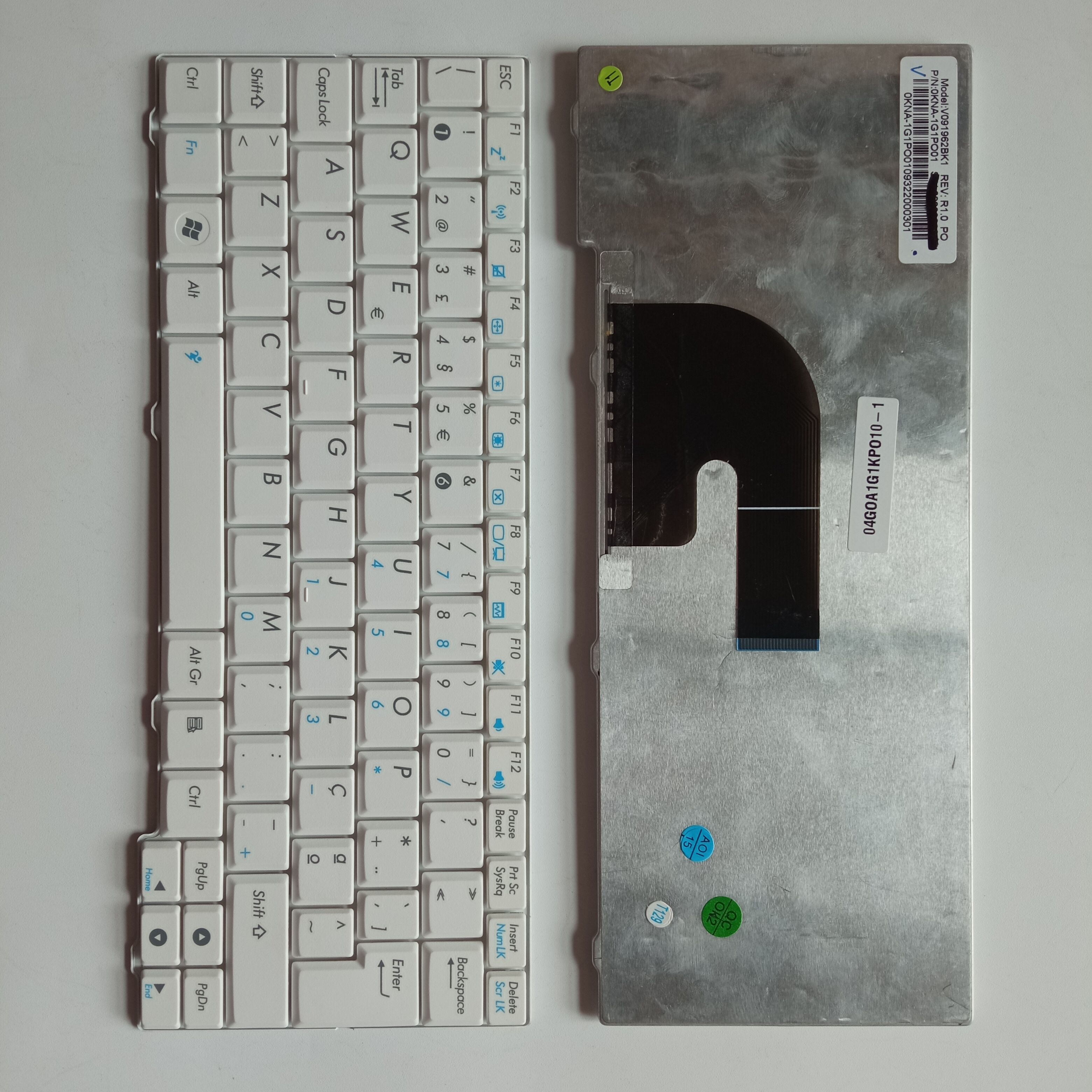 Picture of New Replacement Laptop Keyboard For ASUS EPCMK90 WHITE PO Layout